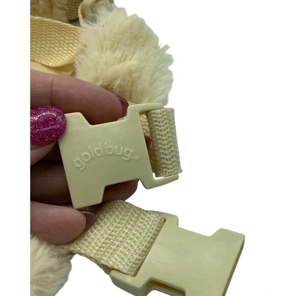 Goldbug 2-In-1 Plush Dog Harness Buddy With Safety Leash Adjustable Straps Cream - Picture 3 of 5